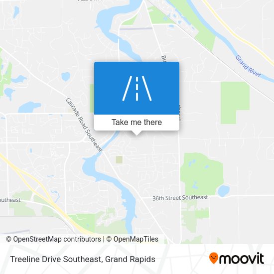 Mapa de Treeline Drive Southeast