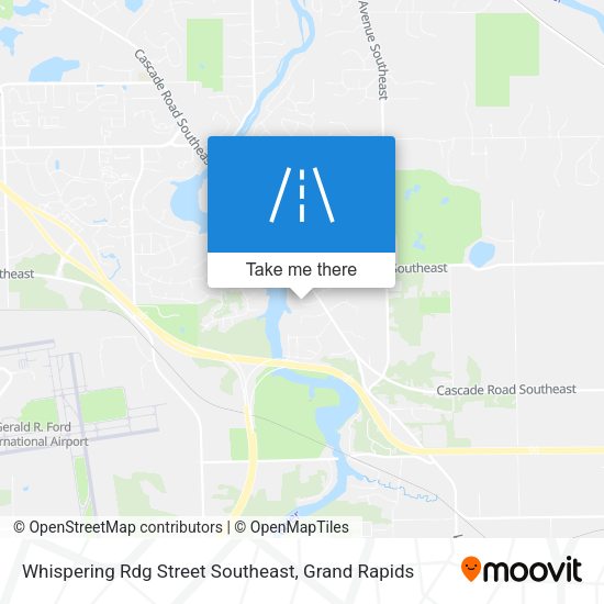 Whispering Rdg Street Southeast map