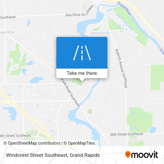 Windcrest Street Southeast map