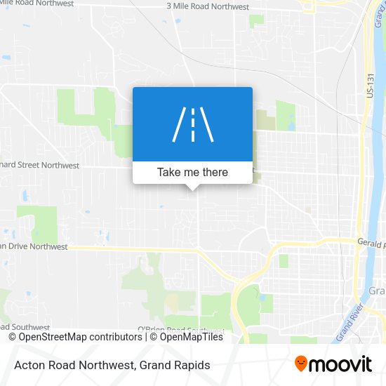 Acton Road Northwest map