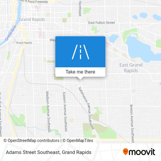 Adams Street Southeast map