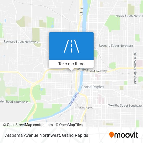 Alabama Avenue Northwest map