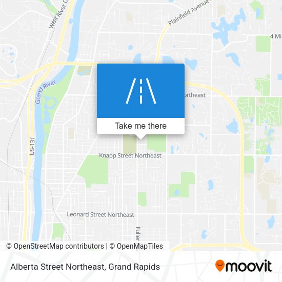 Mapa de Alberta Street Northeast
