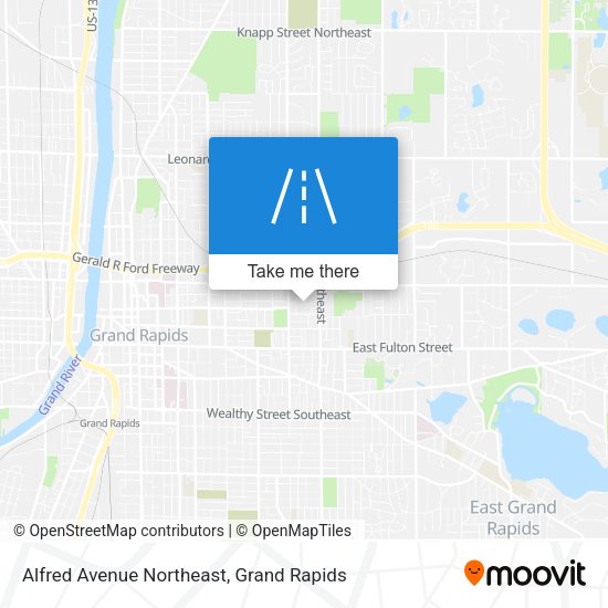 Alfred Avenue Northeast map
