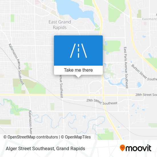 Alger Street Southeast map
