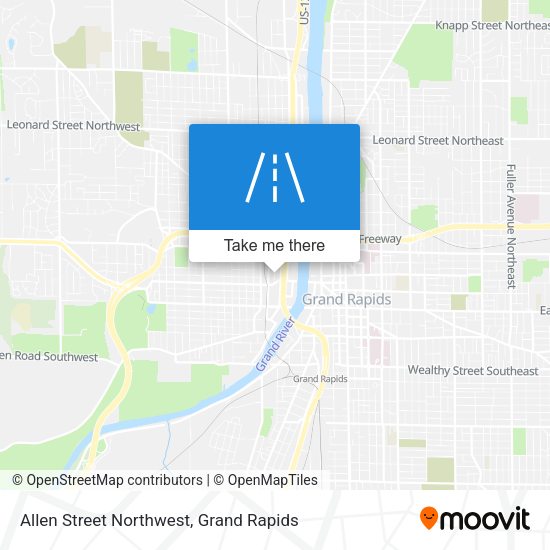 Allen Street Northwest map