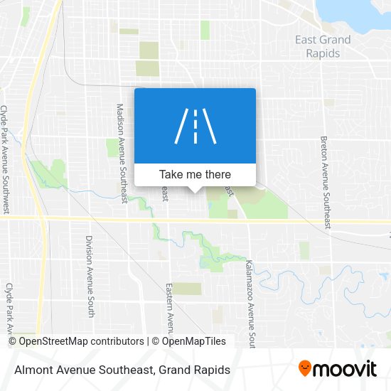 Almont Avenue Southeast map