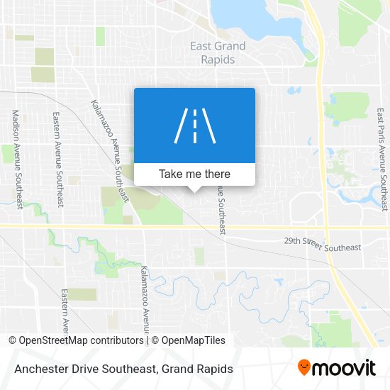 Anchester Drive Southeast map