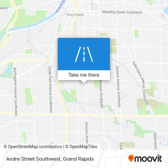 Andre Street Southwest map
