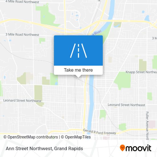 Ann Street Northwest map