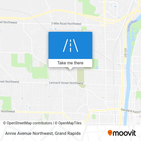 Annie Avenue Northwest map