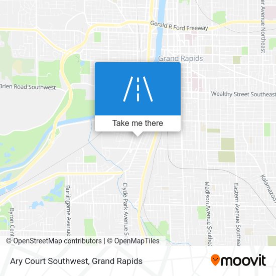 Ary Court Southwest map