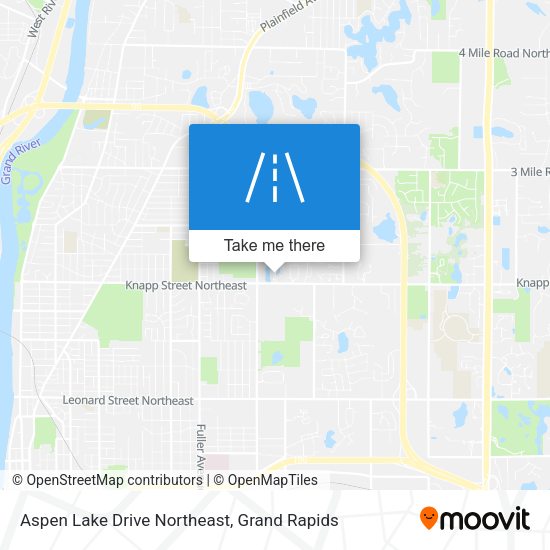 Mapa de Aspen Lake Drive Northeast