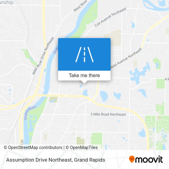 Assumption Drive Northeast map