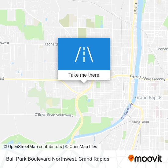 Mapa de Ball Park Boulevard Northwest