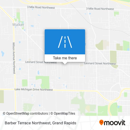 Mapa de Barber Terrace Northwest