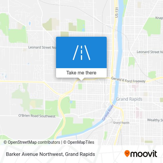 Barker Avenue Northwest map