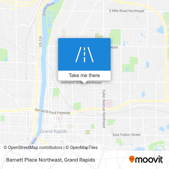 Mapa de Barnett Place Northeast