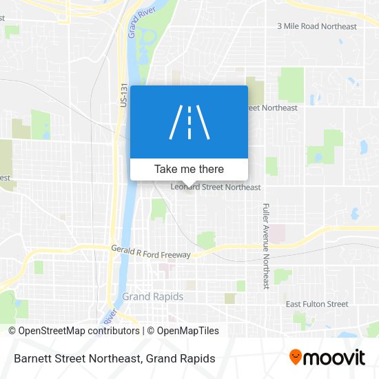 Mapa de Barnett Street Northeast