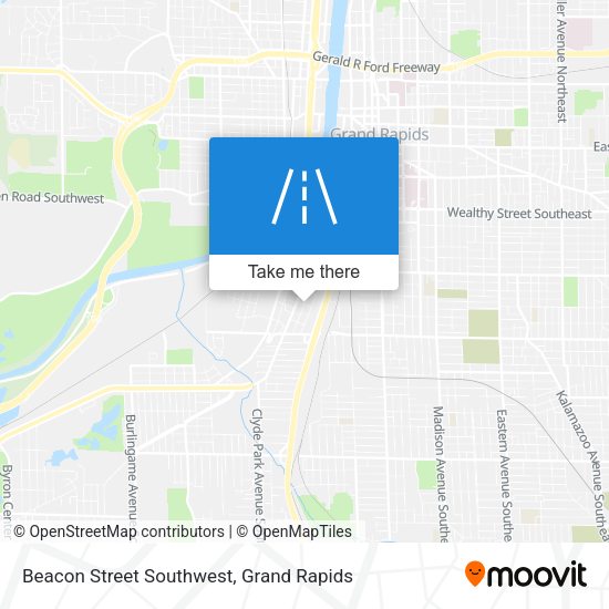 Mapa de Beacon Street Southwest
