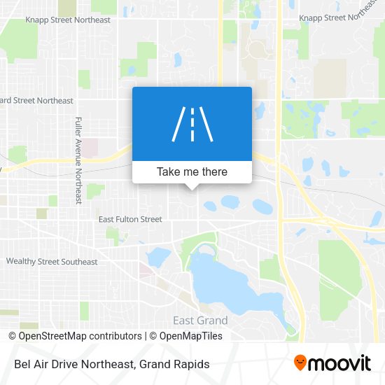 Bel Air Drive Northeast map