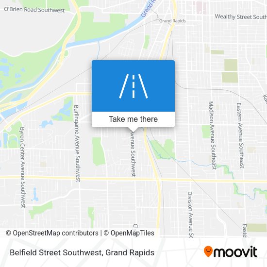 Belfield Street Southwest map