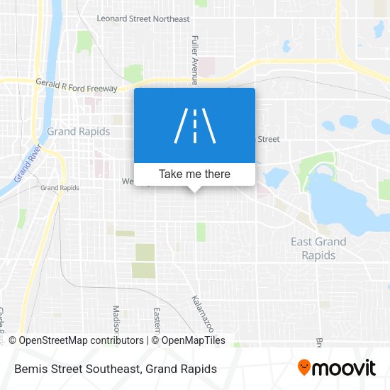 Bemis Street Southeast map