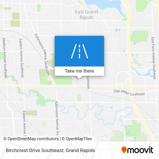 Mapa de Birchcrest Drive Southeast