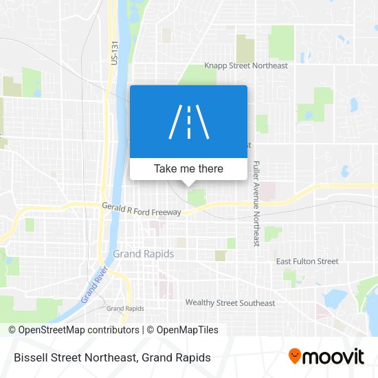 Bissell Street Northeast map
