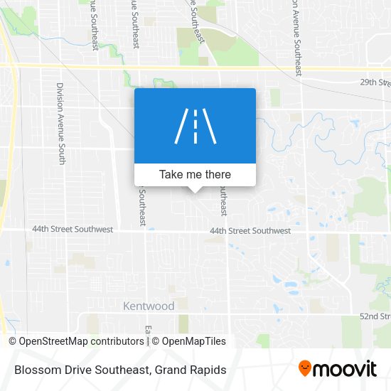Blossom Drive Southeast map