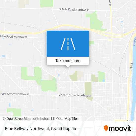 Mapa de Blue Bellway Northwest