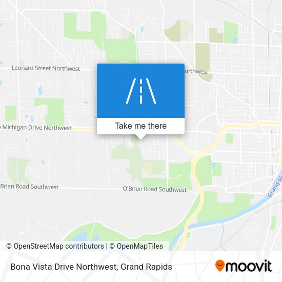 Bona Vista Drive Northwest map