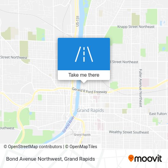 Bond Avenue Northwest map