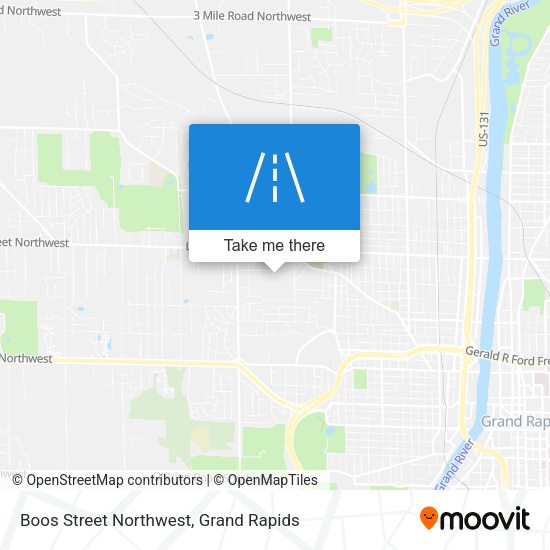 Mapa de Boos Street Northwest