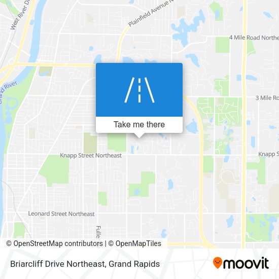 Briarcliff Drive Northeast map
