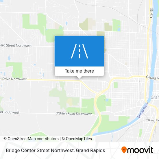 Bridge Center Street Northwest map