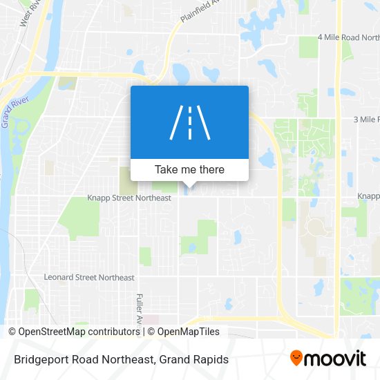 Bridgeport Road Northeast map
