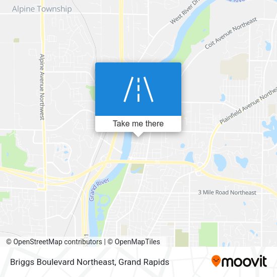 Mapa de Briggs Boulevard Northeast