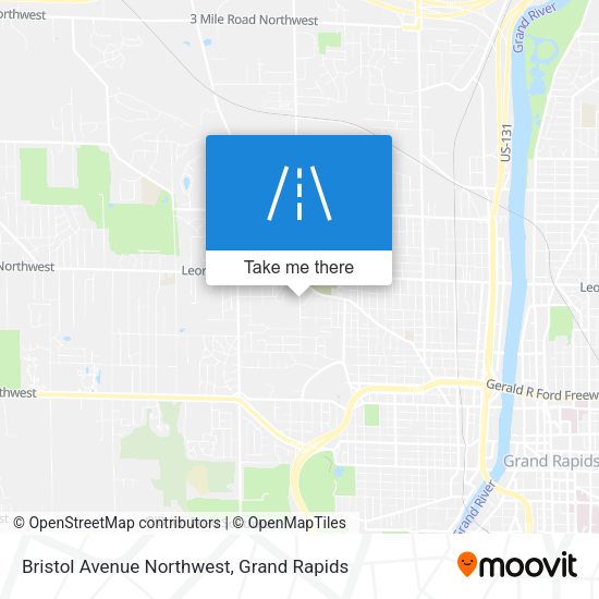 Bristol Avenue Northwest map