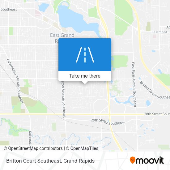 Mapa de Britton Court Southeast