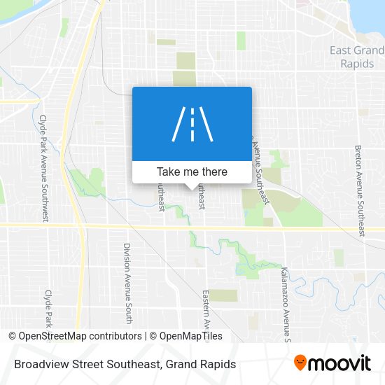 Mapa de Broadview Street Southeast
