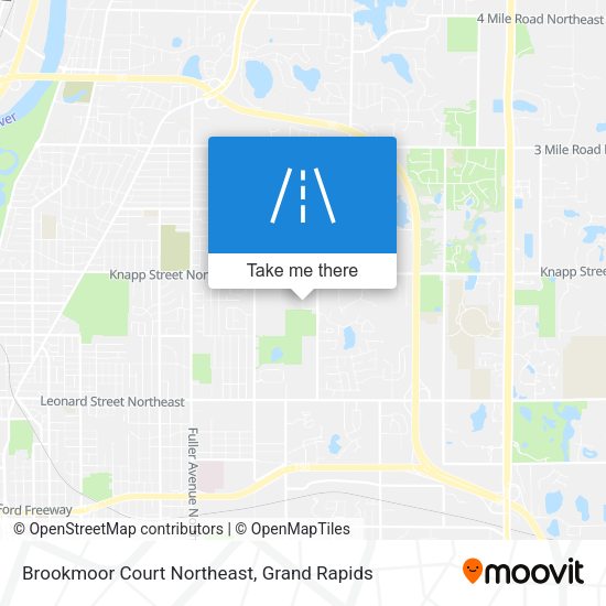 Mapa de Brookmoor Court Northeast