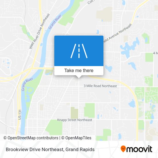 Mapa de Brookview Drive Northeast