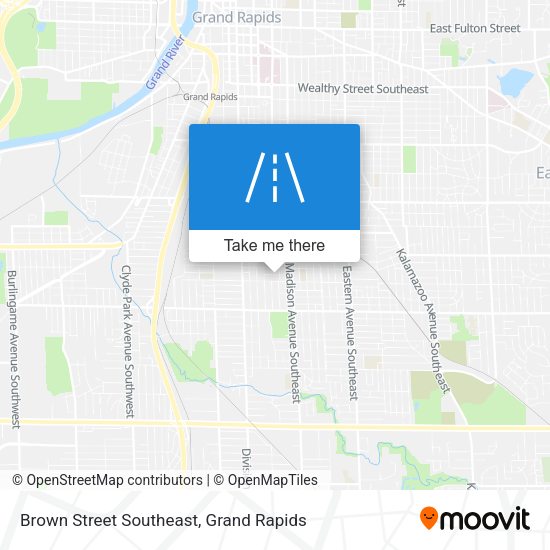 Brown Street Southeast map