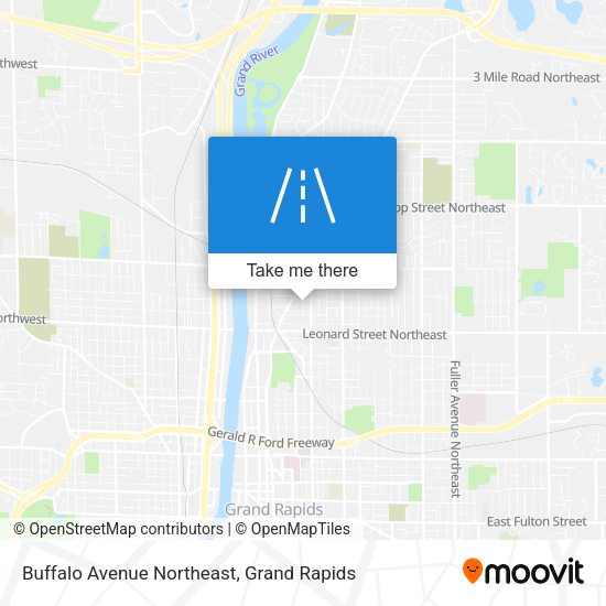 Buffalo Avenue Northeast map