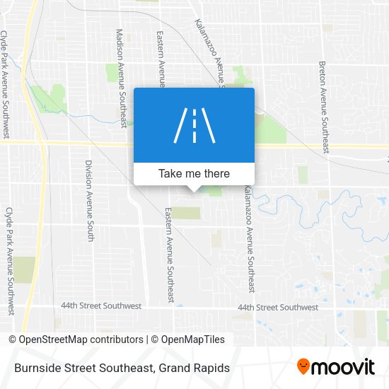 Mapa de Burnside Street Southeast