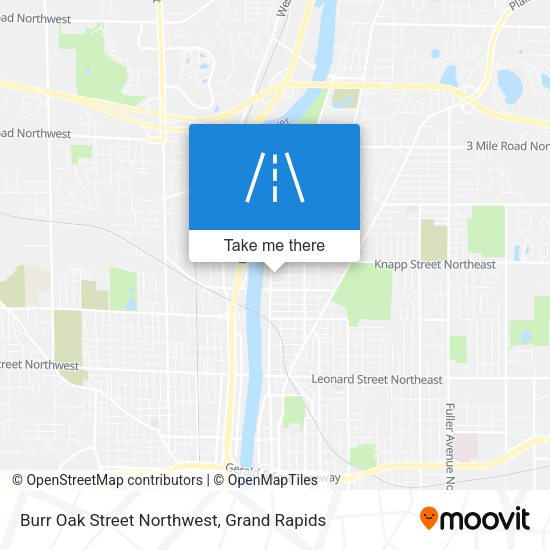 Burr Oak Street Northwest map