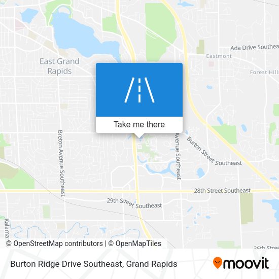 Burton Ridge Drive Southeast map