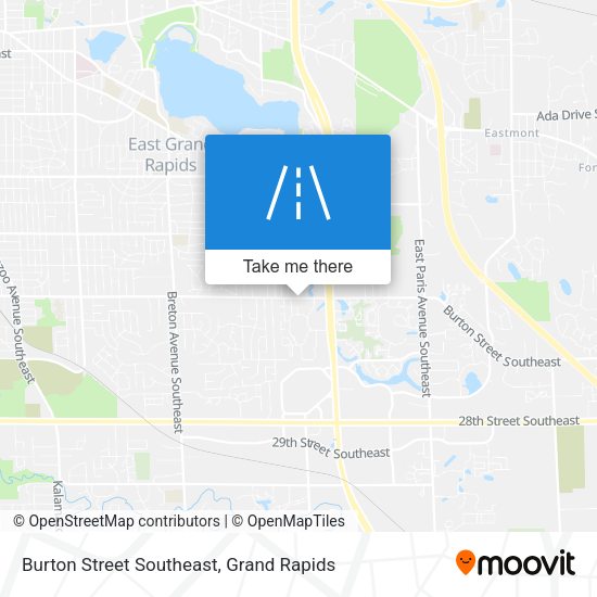 Mapa de Burton Street Southeast