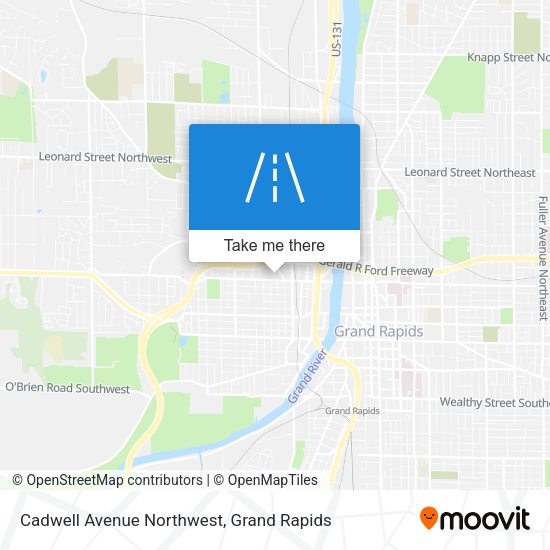 Mapa de Cadwell Avenue Northwest